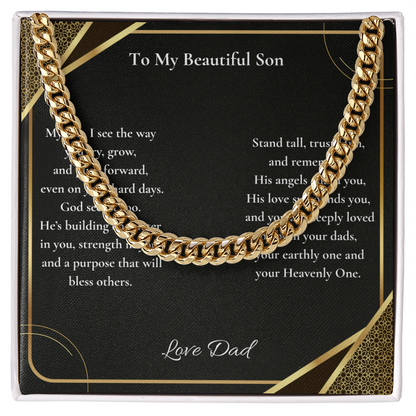 To My Beautiful Son — Loved By Both Your Dads, Your Earthly One & Your Heavenly One