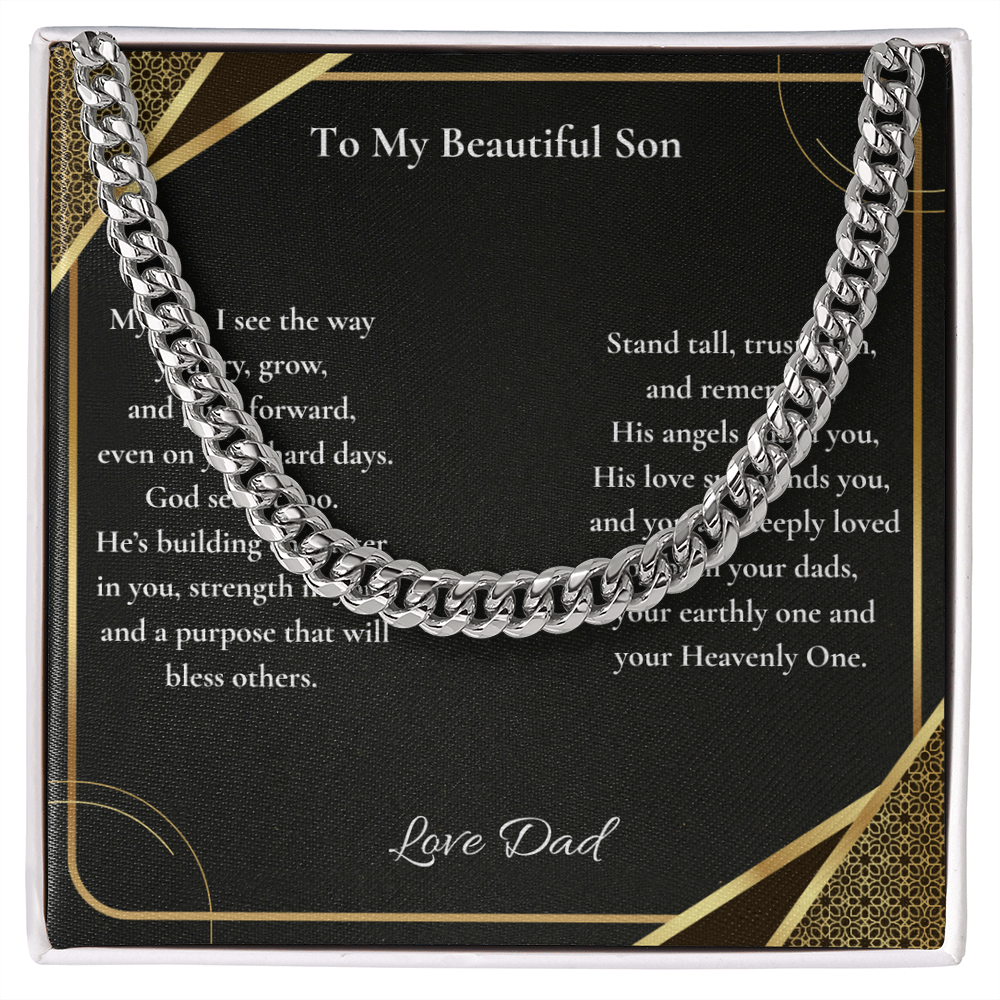 To My Beautiful Son — Loved By Both Your Dads, Your Earthly One & Your Heavenly One