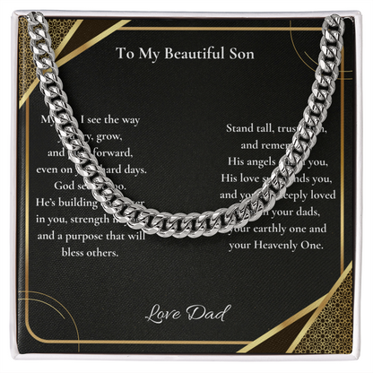 To My Beautiful Son — Loved By Both Your Dads, Your Earthly One & Your Heavenly One