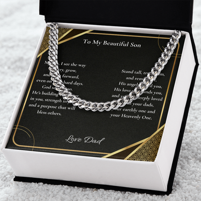 To My Beautiful Son — Loved By Both Your Dads, Your Earthly One & Your Heavenly One