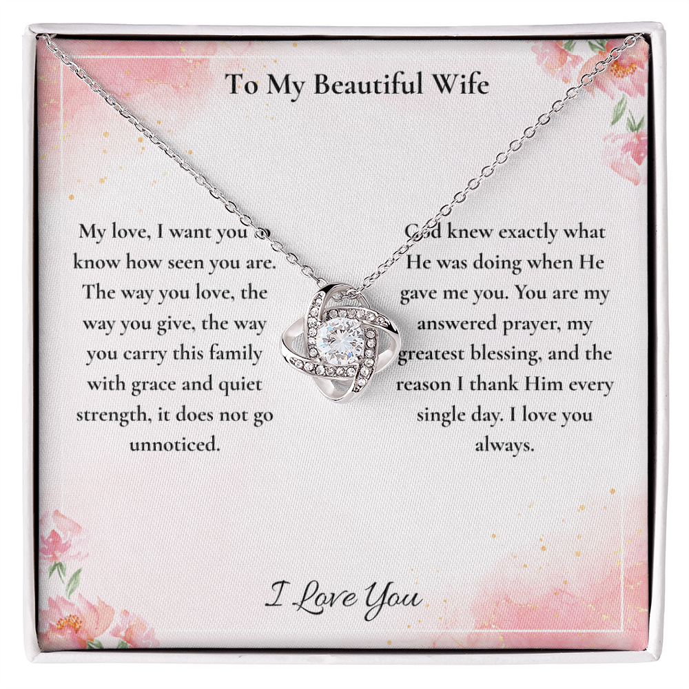 To My Beautiful Wife — You Are My Answered Prayer | Faith-Based Message Card ⭐