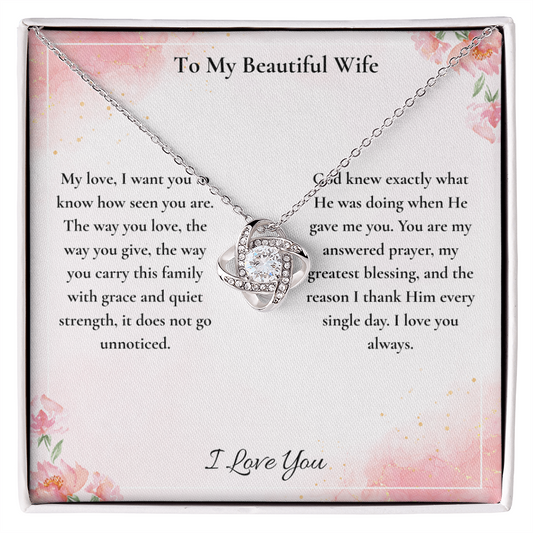 To My Beautiful Wife — You Are My Answered Prayer | Faith-Based Message Card ⭐