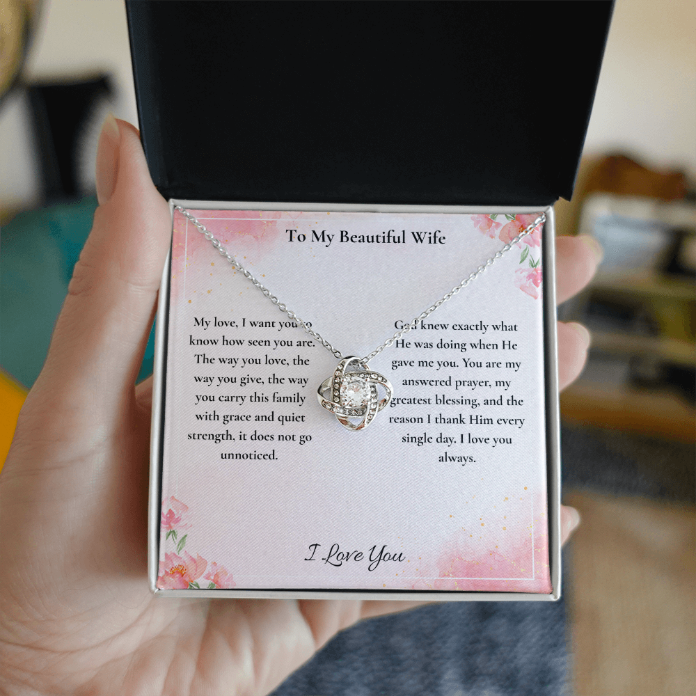 To My Beautiful Wife — You Are My Answered Prayer | Faith-Based Message Card ⭐