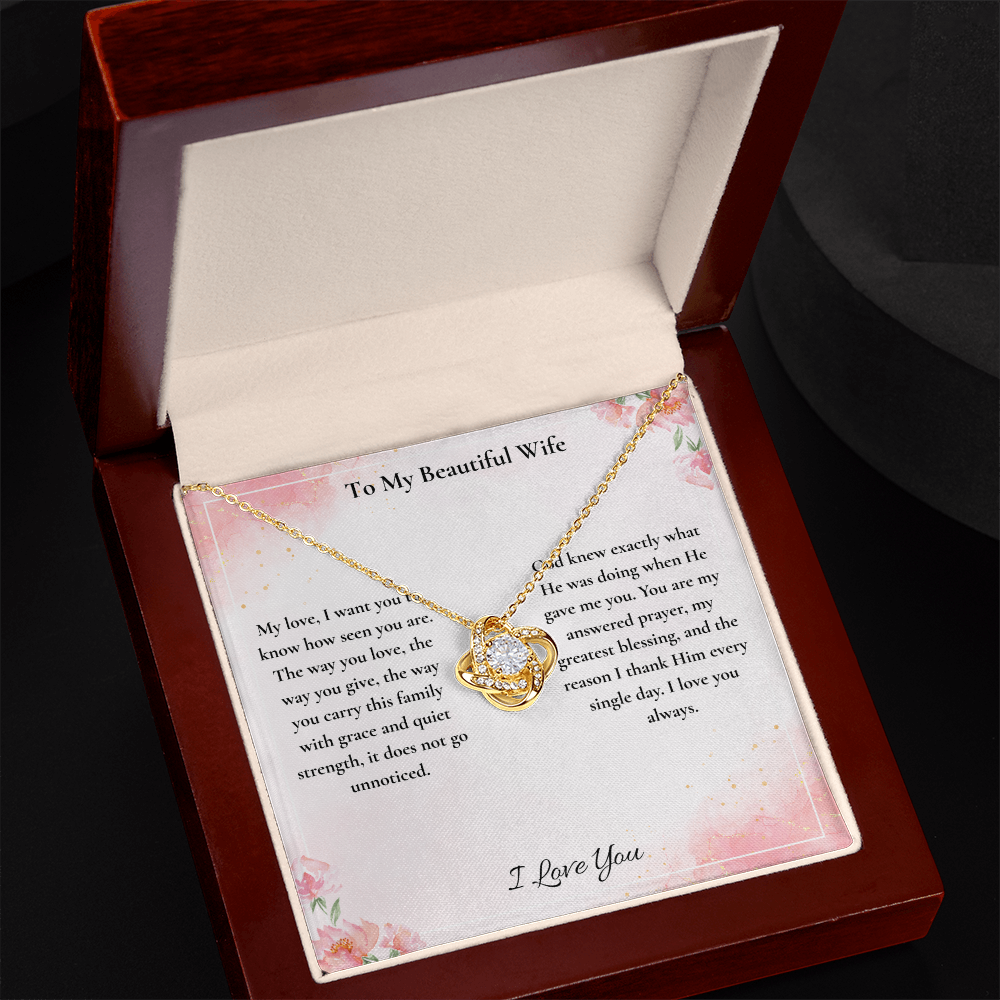 To My Beautiful Wife — You Are My Answered Prayer | Faith-Based Message Card ⭐