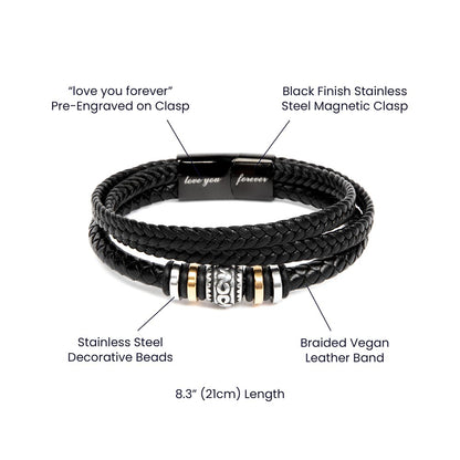 To My Handsome Husband — I Would Choose You Again In Every Lifetime | Faith Bracelet Card ⭐